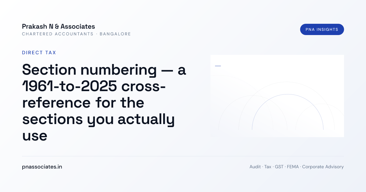 Section numbering — a 1961-to-2025 cross-reference for the sections you ...